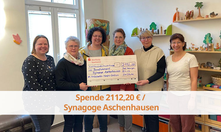 Spende 2112,20 / Benefizkonzert Aschenhausen