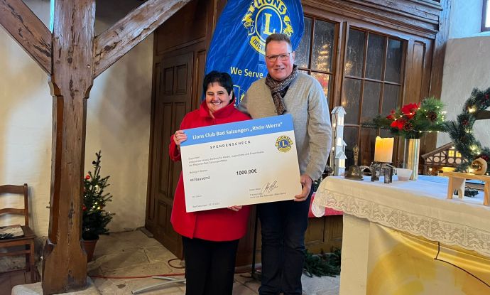 Spende 1000€ / Lions Club Bad Salzungen &quot;Rhön-Werra&quot;
