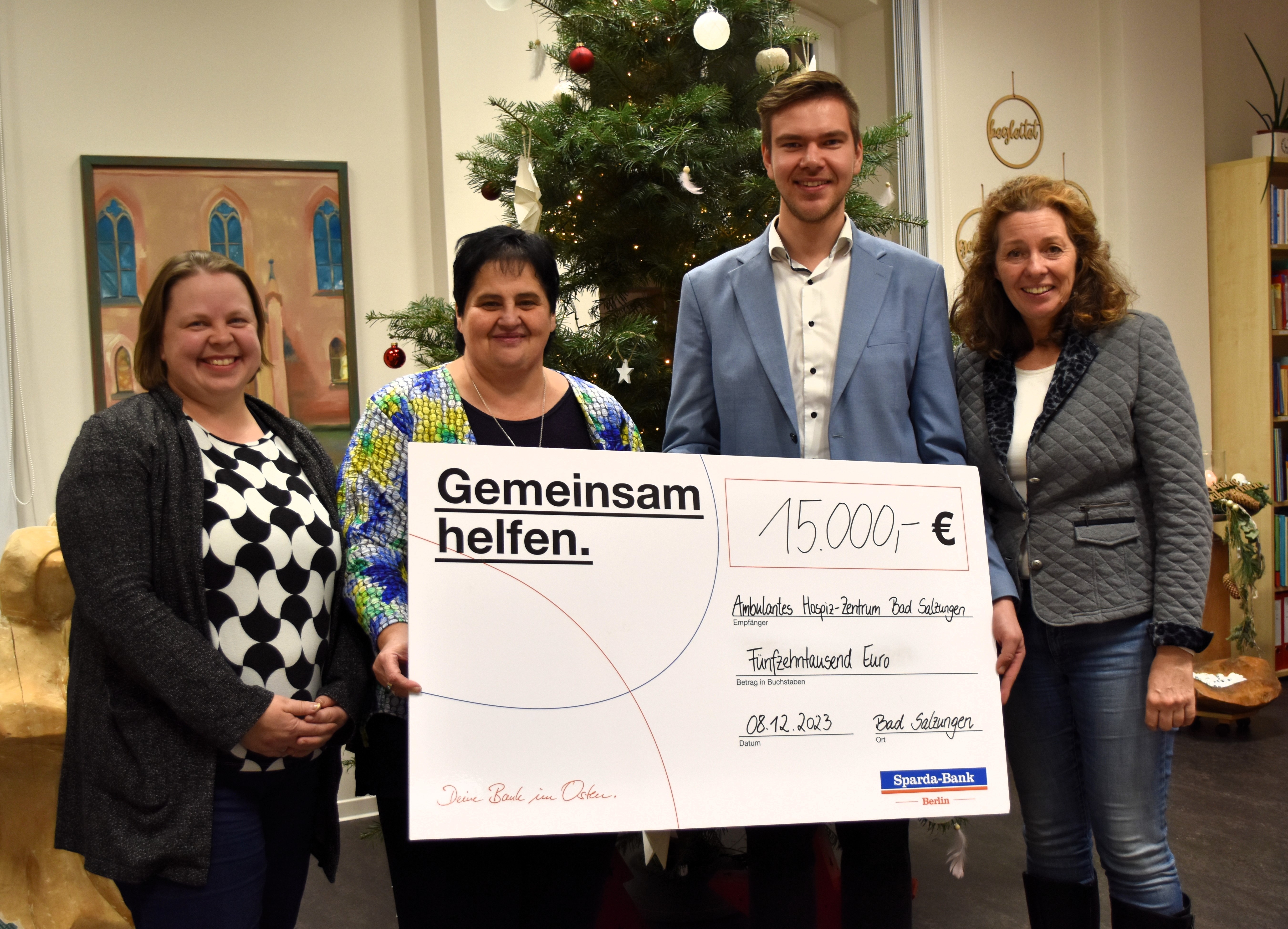 Spende 15.000 Euro / Sparda - Bank Berlin