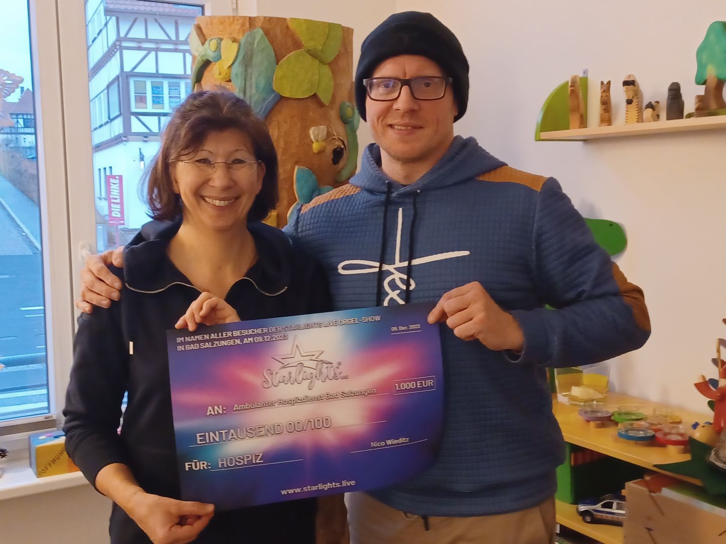 Spende 1000€ / Nico Wieditz