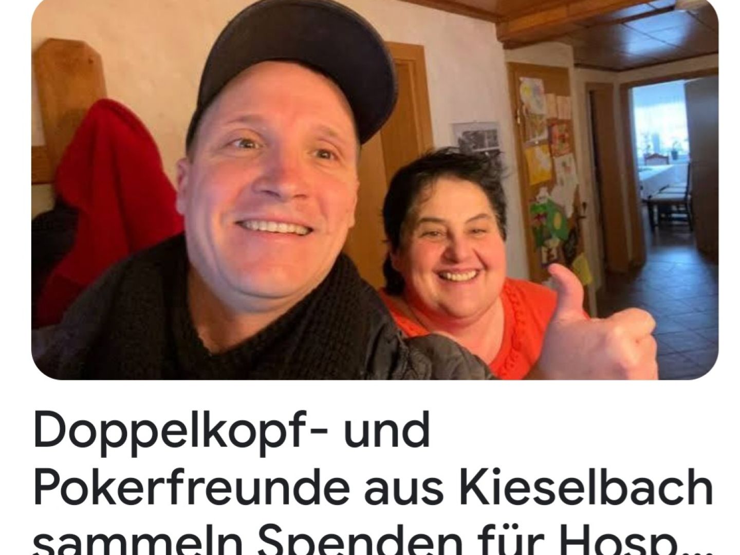 Spende 935 € / Doppelkopf- und  Pokerfreunde