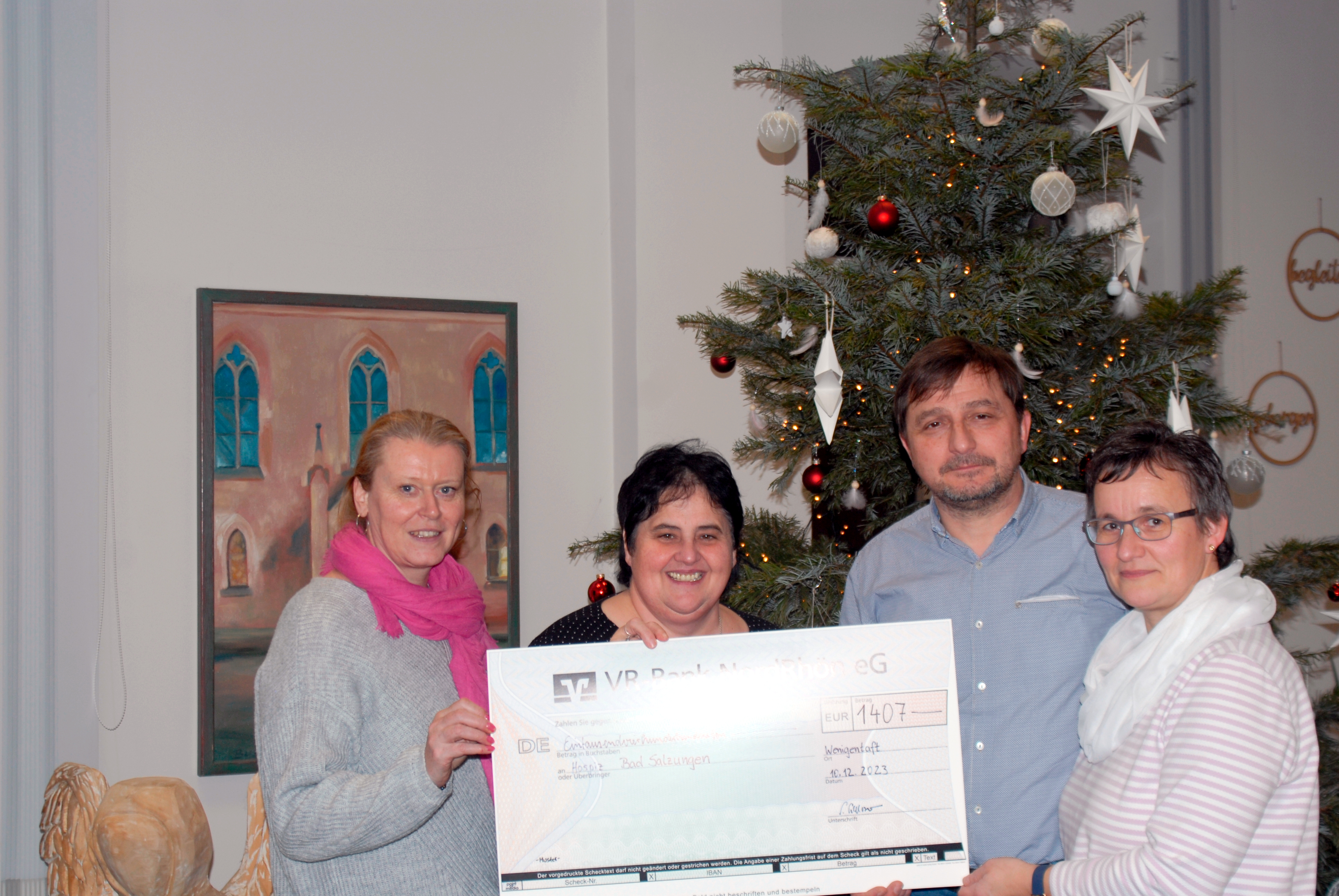 Spende 1.407 Euro / Katholische Kirchengemeinde Buttlar/Wenigentaft 