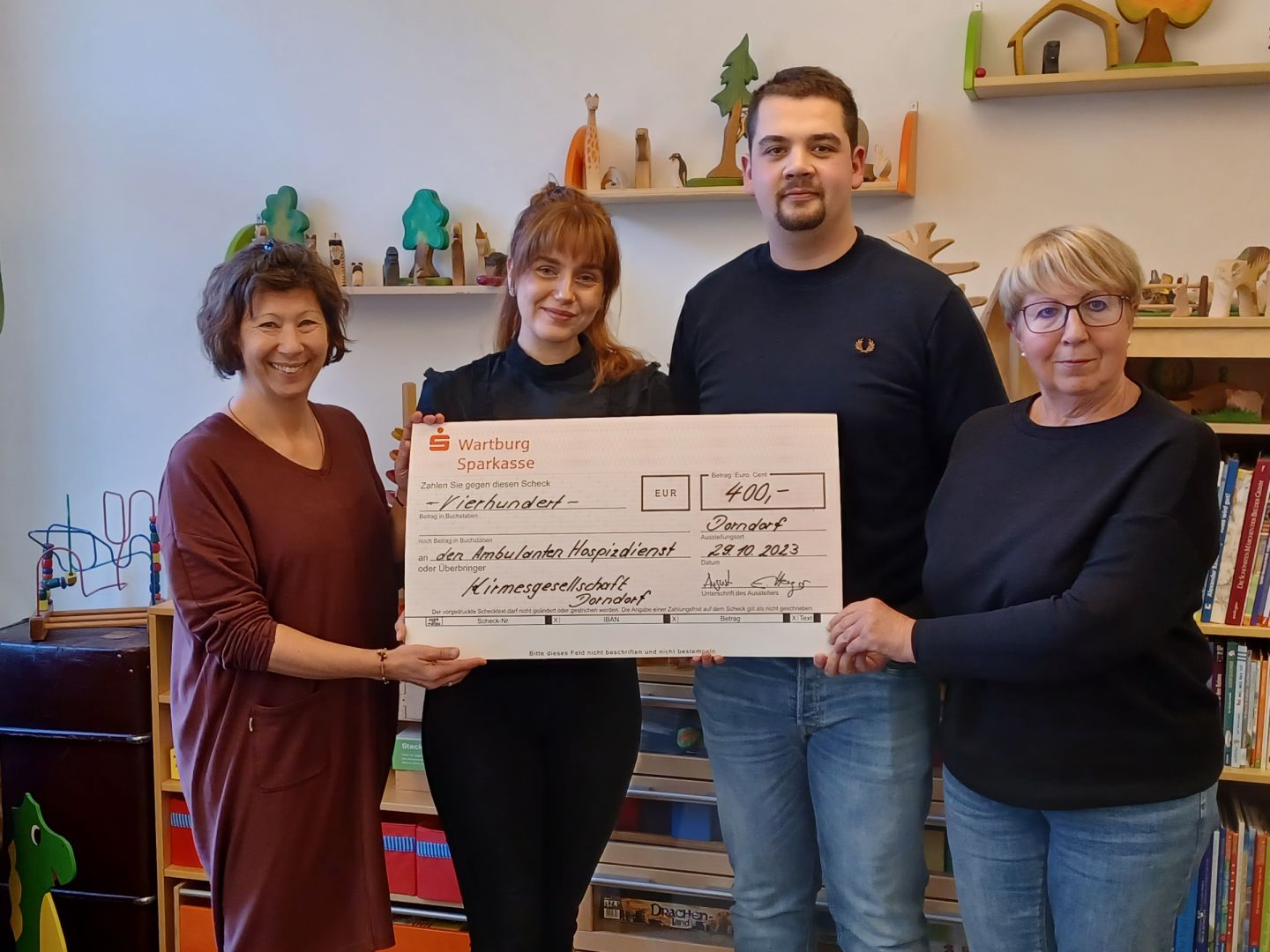 Spende 400€ / Kirmesgesellschaft Dorndorf und Unterbreizbach