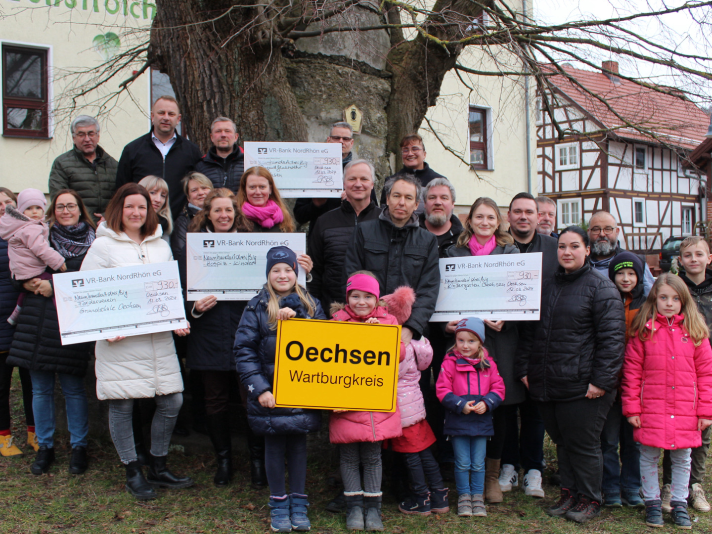 Spende 930 € /  lebendiger Adventskalender Oechsen