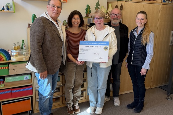 Spende 2000€ / Lions Club Bad Salzungen