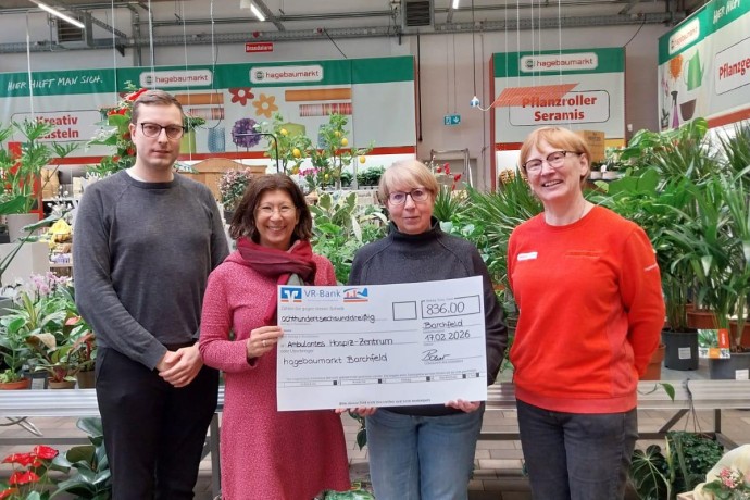 Spende 836€ / Hagebaumarkt