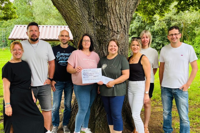 Spende 1215,08 € 25 Jähriges Klassentreffen Regelschule Geisa