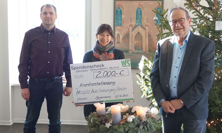 Spende 2000€ / Werratal-Spezialbeton Merkers