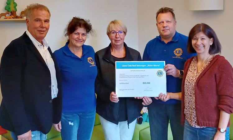 Spende 800€ / Lions Club Bad Salzungen / Rhön-Werra