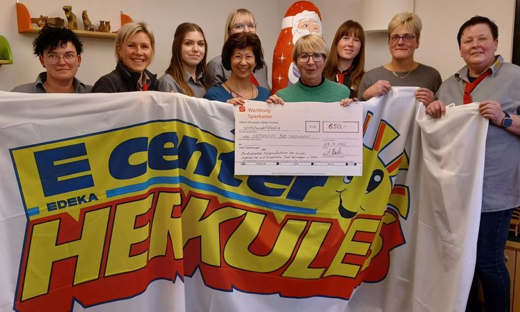 Spende 650€ / Herkules Markt Bad Salzungen