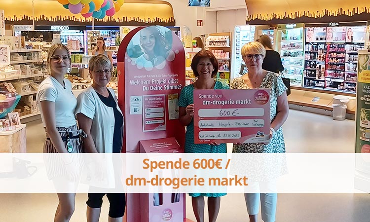 Spende 600€ / dm-drogerie markt